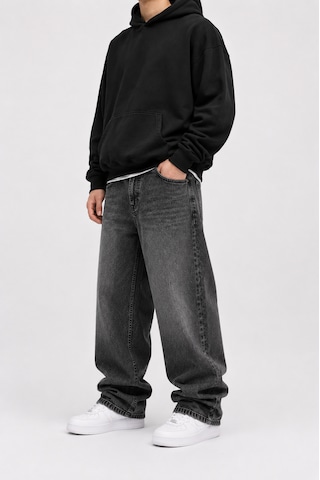 Lyvens Erkek Füme Bol Paça Baggy Jean Pantolon