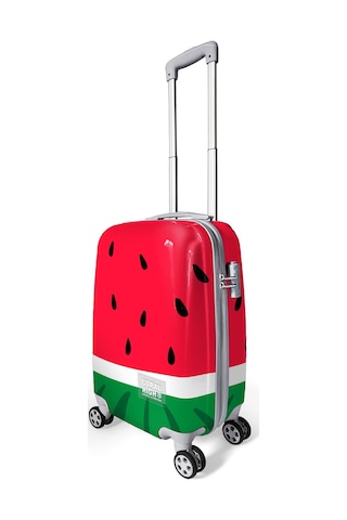 Coral High Karpuz Desenli Kabin Boy Valiz 50cm 16549 Kırmızı