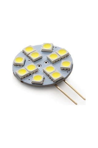 G4 Led Ampul 12 Volt Yuvarlak Iğne Bacak Beyaz Yuvarlak Tekne Le Beyaz