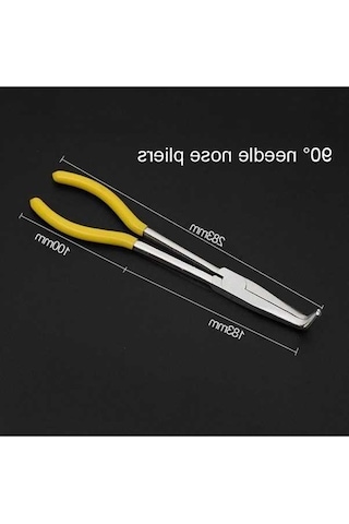 Fastbuy 11 İnç 90 Bükme İğne Burunlu Pense, Multifonksiyonel El Aleti, Kullanışlı Demir İşçiliği Aleti