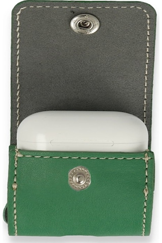 Fitcase Airpods Pro Uyumlu Faux Seri Kapaklı Kılıf Yeşil