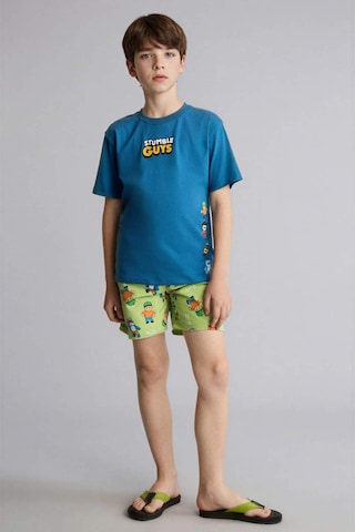 Defacto Stumble Guys Deniz Şortu Erkek Çocuk H1899a826hsgn443 Yeşil-gn443