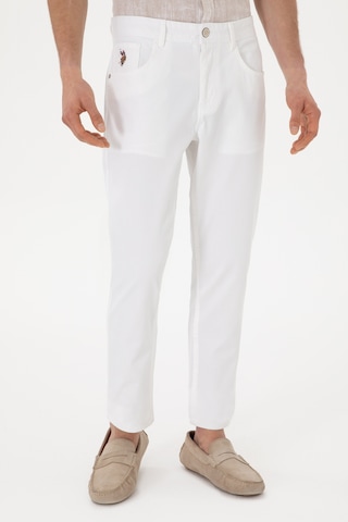 U.s. Polo Assn. Erkek Beyaz Pantolon Kanvas-chino 50299165-vr013 Beyaz