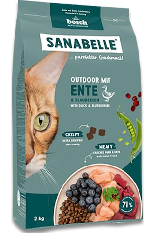 Sanabelle Outdoor Ördek Etli Yetişkin Kuru Kedi Maması 8 KG