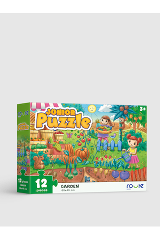 Eğitici Çocuk Kutu Oyunu Junıor Bahçe Puzzle 12 Parça Puzzle 3+ Y