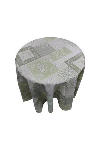 Panama Keten (Sıvı İtici,Leke Tutmaz ) ,Yuvarlak ,Yemek Masası Ör (464935812)