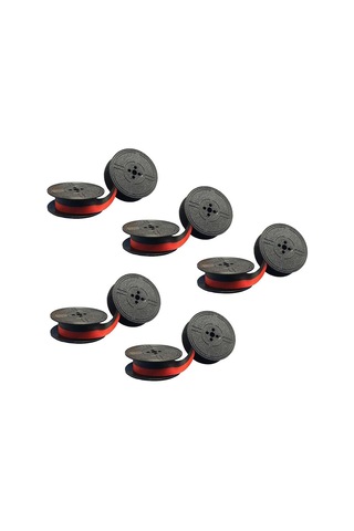 Çoğu Daktilo İçin 5 Adet Çift Makaralı Daktilo Şeridi Yedek Paketi - Perfet