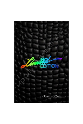 Limited Edition Sticker Folyo - Hologram - 16 X 5 Cm