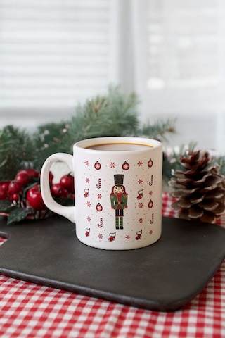 Keramika New Year Kurşun Asker Kupa 10 Cm Çok Renkli