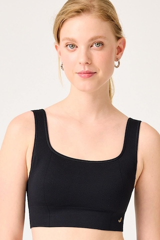 Jerf Holly Petek Desenli Kaplı Bralet Siyah 001