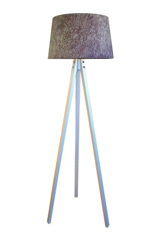 Lambada Masif 3 Ayaklı Lambader,Abajur,Tripod ( Kum Desen)