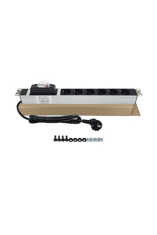 Amp Pdu 6'lı Sigortalı Rack Tipi Priz  Grup