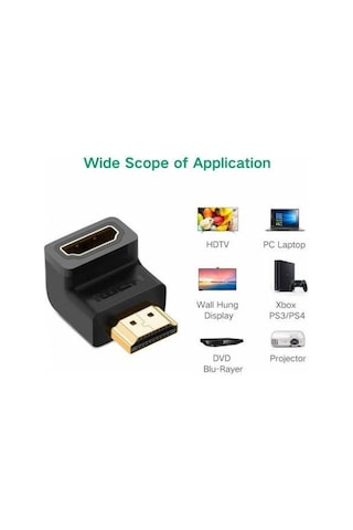 Hdmı L Aparat Hdmı 90 Derece Dirsek Adaptör Hdmı Konnektör