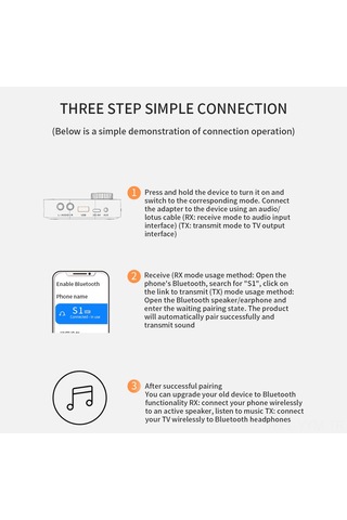 Geeksen Bt5.0 Bluetooth Alıcı-verici, Aux+rca Çift Çıkışlı, Dijital Ekran, 400mah Pil, Hıfı Ses Kalitesi, Kablosuz Entegre Edici Modül