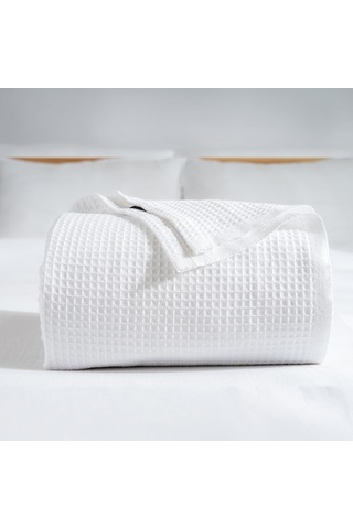 Lexroo Rayme Tekstil - 100% Pamuk Pike Yatak Örtüsü Waffle Dokuma Tek Kişilik Pike 160x240 Cm Çok Renkli