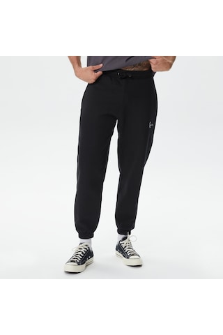 Karl Kani Small Signature Essential Regular Fit Erkek Siyah Eşofman Altı Düz Kmpl011001 Siyah