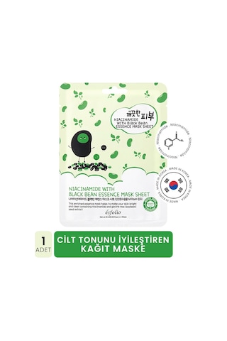 Niacinamide Ve Siyah Fasülye Ile Gözenek Karşıtı Kağıt Maske Mask