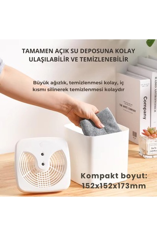 Coofbe Büyük Kapasiteli Çift Nozzle 3 Litre Buhar Makinası Hava Nemlendirici Humidifier Koku Eklenir