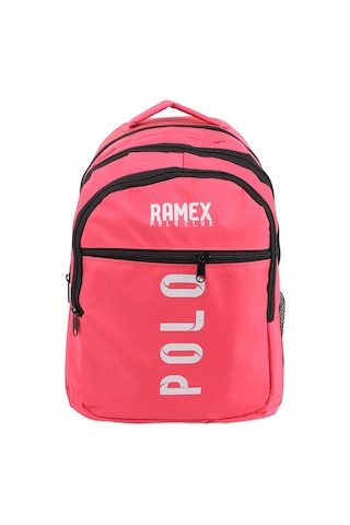Polo Yazılı Pembe Sırt Çantası, Okul Çantası, Okul Sırt Çantası