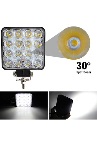 Traktör Led Kabin Lamba 16 Ledli 2 Adet