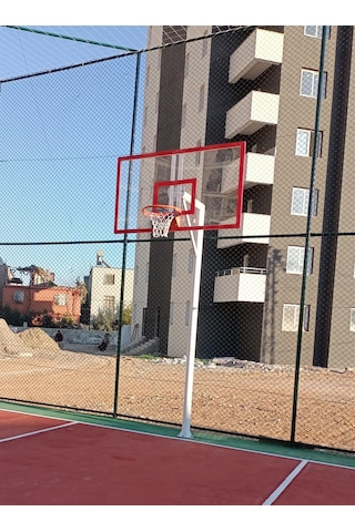 Mia Basketbol Potası 105 180 8 Mm Solid Polikarbon 45 Cm Sabit Çember