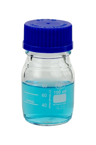 Simax Cam Otoklav Şişe 100 Ml - Vida Kapaklı Boş Şişe