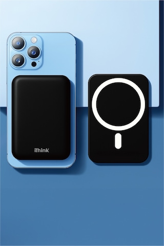 İthink Powerbank Magsafe 15 W 5000 Mah Pb-900 Siyah Siyah