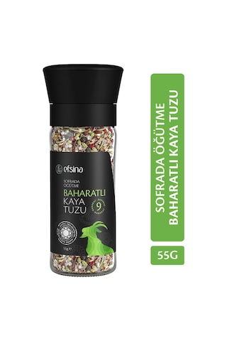 Efsina Sofrada Öğütme Baharatlı Kaya Tuzu 55 G