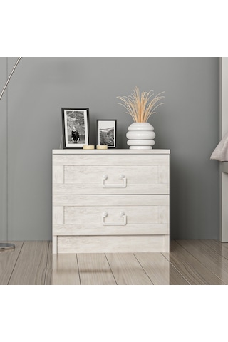 Kale Komodin Eskitme Beyaz