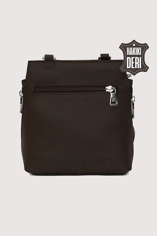 Hakiki Deri Kadın Deri Omuz Çantası Kahverengi Smr562 Kahverengi