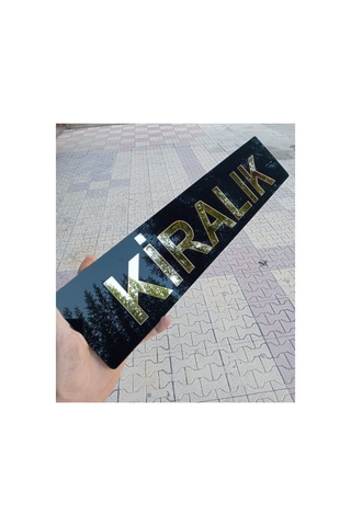 Kiralık Dekor Plakalık - Pleksi 1 Ad. - 52,7x 11,7 Cm - Tüm Araçlara Uyumlu - 577716312