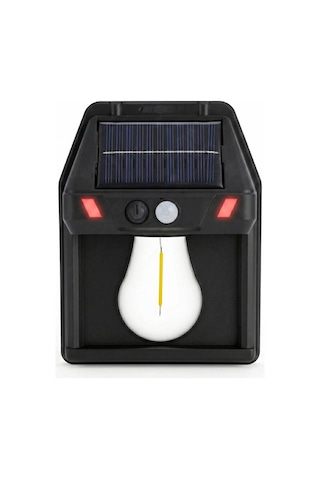 Solar Led Duvar Lambası Pt-2971 Siyah