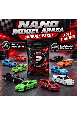 Storeşahin Hızlı Ve Öfkeli Nano Araçlar Sürpriz Paketleri Shn0720 Çok Renkli