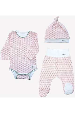 Ozmoz Ozmoz Özel Koleksiyon Annapurna Hediyelik Organik Bebek Takım Beyaz