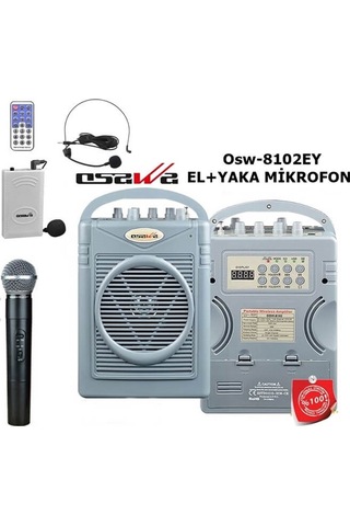 Osawa Osw-8102EY Seyyar El + Yaka Mikrofonlu Öğretmen Mevlüt Anfisi