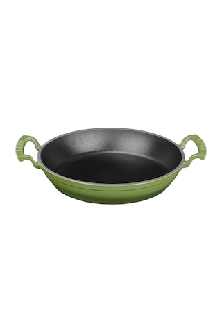 Lava Döküm Yuvarlak Sahan Döküm Demir Yekpare Çift Kulplu Çap(Ø)24cm. -