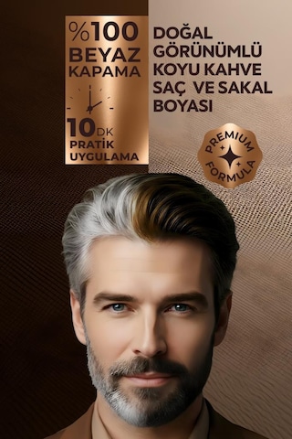 Softto Plus Expert Men Dark Brown Hair Color Koyu Kahve Geliştirilmiş Formül Doğal Görünüm