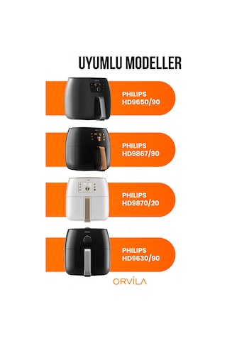 Orvila Airfryer Izgara Teli | Fritöz Metal Aksesuarı XXL