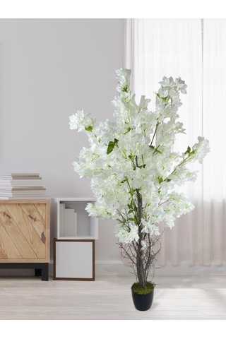 Yapay Ağaç Beyaz Begonvil Ağacı 150*60cm Doğal Görünümlü Yapay Ağaç