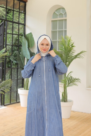 Armine Trend Kapüşonlu Giy Çık İndigo 24yt564-indigo İndigo