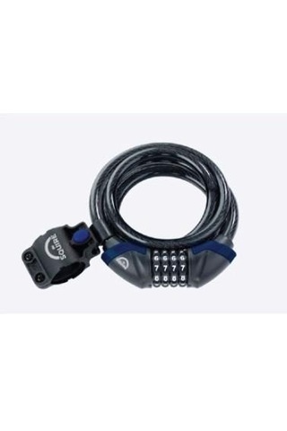 Xbyc 4523 Şifreli Halat Kilit 12x1800 Mm Işıklı Ve Sıfırlanabilir Bisiklet Kilidi