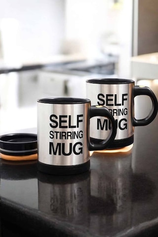 Northcity Self Stirring Mug Kupa - Karıştırıcı Özellikli Paslanmaz Çelik Termos