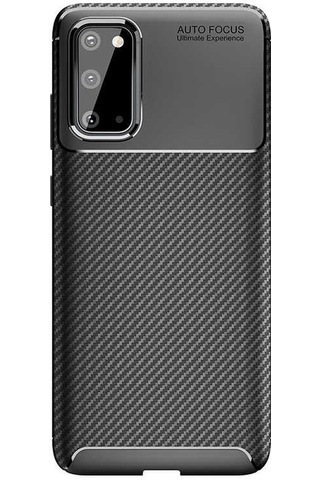 Galaxy S20 Kılıf Zore Negro Silikon Kapak Siyah