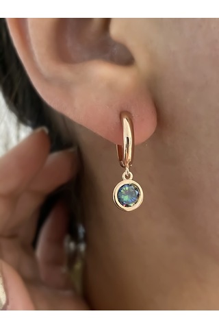 Mistik Topaz Gümüş Çift Küpe N11.71338