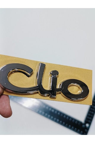 Renault Clio 2 1998-2010 Uyumlu Clio Tırnaklı Ve Yapışkanlı Bagaj Yazısı 3m 3d Abs