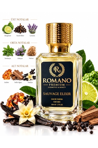 Sauvage El Elixir 50 Ml Kalıcı Erkek Parfüm Yoğun Esans Gün Boyu Tazelik... Aromatik - Odunsu