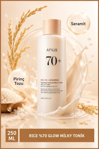 Rice %70 Glow Milky Tonik 250 Ml
