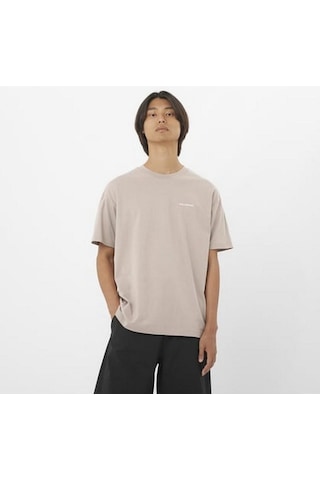 Salomon Logo Rx Tee M Etherea// Erk T-shırt Lc2527600 Gri