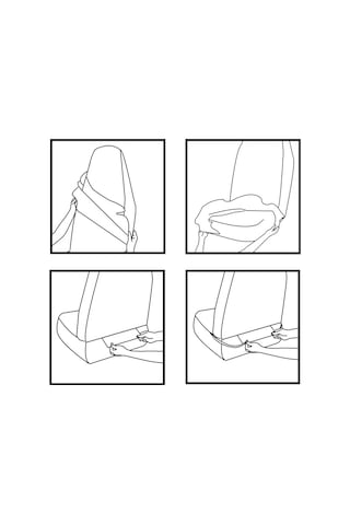 Jeemson Tirol Evrensel Tekli Araba Koltuk Kılıfı Siyah T21554 - Konforlu, Nefes Alıcı, Kolay Kurulum Ve Temizleme, Koltukları Aşınmadan Korur