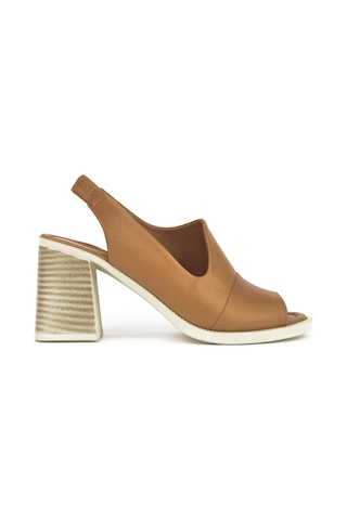 Ziya, Kadın Hakiki Deri Topuklu Sandalet 151992z54004 Taba 151992z54004 320 Taba